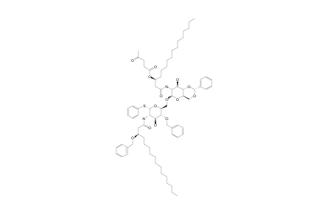 #17;PHENYL-4-O-BENZYL-6-O-[4,6-O-BENZYLIDENE-2-DEOXY-2-[(R)-3-LEVULINOYLOXY-HEXADECANOICACID]-AMIDO-BETA-D-GLUCOPYRANOSYL]-2-[(R)-3-BENZYLOXY-HEXADECAN]-2-AMID