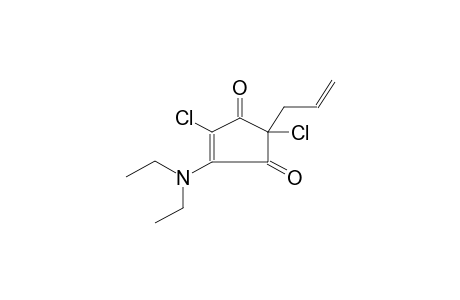 2,5-DICHLORO-4-DIETHYLAMINO-2-ALLYL-4-CYCLOPENTEN-1,3-DIONE