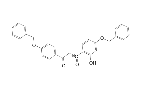 1,3-Propanedione-1-14C, 1-[2-hydroxy-4-(phenylmethoxy)phenyl]-3-[4-(phenylmethoxy)phenyl]-