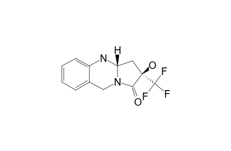 (2R*,3AS*)-2-HYDROXY-2-(TRIFLUOROMETHYL)-3,3A,4,9-TETRAHYDROPYRROLO-[2,1-B]-QUINAZOLIN-1(2H)-ONE