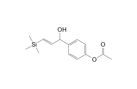 4-(E-1-Hydroxy-3-trimethylsilylprop-2-enyl)phenyl acetate