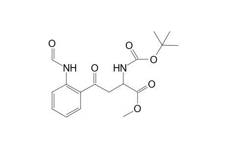 2-(N-Formylamino)-1-{[3'-(methoxycarbonyl)-3'-[(butoxycarbonyl)amino]-1'-oxopropyl}-benzene