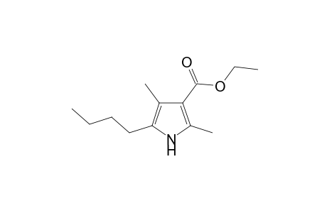 5-butyl-2,4-dimethylpyrrole-3-carboxylic acid, ethyl ester