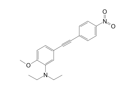 1-(4-Methoxy-3-diethylaminophenyl)-2-(4'-nitrophenyl)acetylene