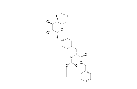 N(ALPHA)-(TERT.-BUTOXYCARBONYL)-C-(4-O-ACETYL-ALPHA-L-RHAMNOPYRANOSYL)-L-TYROSINE-BENZYLESTER