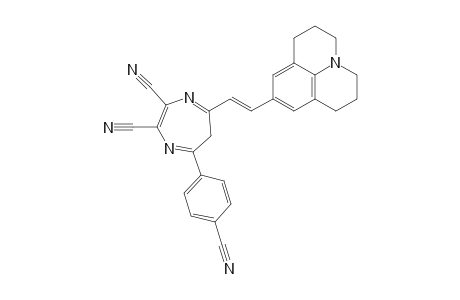 2,3-Dicyano-5-(4-cyanophenyl)-7-[2-(2,3,6,7-tetrahydro-1H,5H-benzo[ij]quinolizin-9-yl)ethenyl]-6H-1,4-diazepine