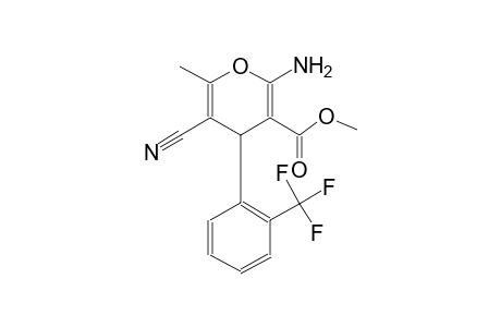 methyl 2-amino-5-cyano-6-methyl-4-[2-(trifluoromethyl)phenyl]-4H-pyran-3-carboxylate