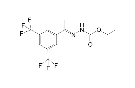 Ethyl (2E)-2-(1-[3,5-bis(trifluoromethyl)phenyl]ethylidene)hydrazinecarboxylate