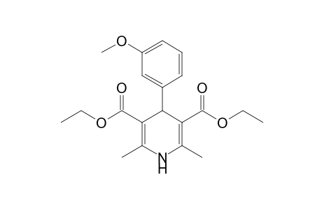 1,4-dihydro-2,6-dimethyl-4-(m-methoxyphenyl)-3,5-pyridinedicarboxylic acid, diethyl ester