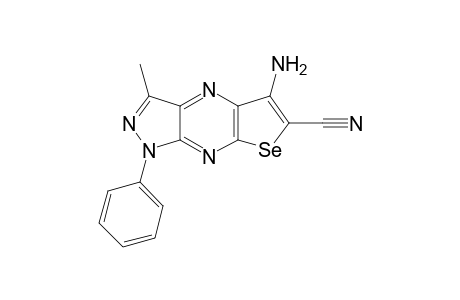 5-Amino-3-methyl-1-phenyl-1H-pyrazolo[3,4-b]selenolo[3,2-e]pyrazine-6-carbonitrile
