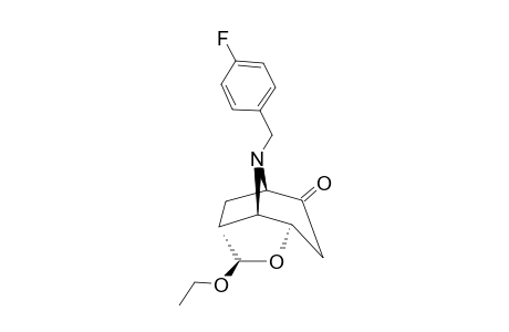 6-exo-Ethoxy-9-(4-fluorobenzyl)-5-oxa-9-azatricyclo[5.2.1.0(4,8)]decan-2-one