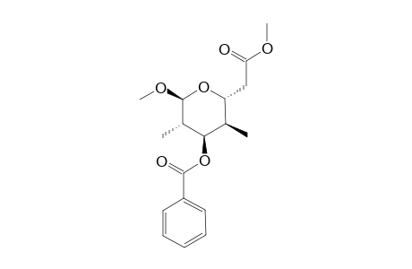 Benzoic acid (2S,3S,4R,5R,6R)-2-methoxy-6-methoxycarbonylmethyl-3,5-dimethyl-tetrahydro-pyran-4-yl ester