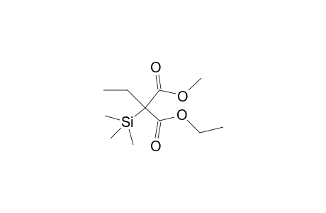 1-Ethyl 3-methyl 2-ethyl-2-(trimethylsilyl)malonate