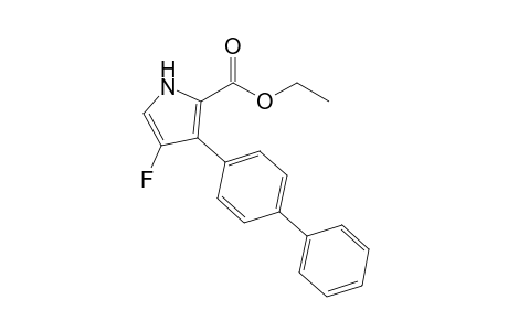 4-Fluoro-3-(4-phenylphenyl)-1H-pyrrole-2-carboxylic acid ethyl ester