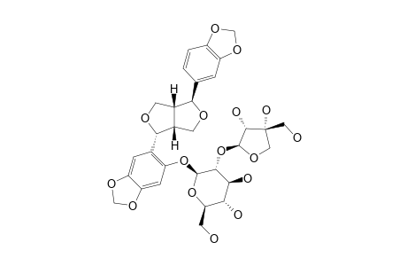 CUSCUTOSIDE-A;2'-HYDROXY-ASARININ-2'-O-BETA-D-APIOFURANOSYL-(1->2)-BETA-GLUCOPYRANOSIDE