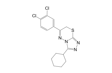 3-cyclohexyl-6-(3,4-dichlorophenyl)-7H-[1,2,4]triazolo[3,4-b][1,3,4]thiadiazine