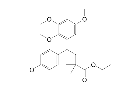 Ethyl 4-(4-methoxyphenyl)-2,2-dimethyl-4-(2,3,5-trimethoxyphenyl)butanoate