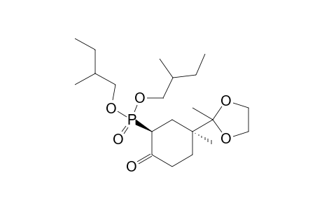Bis[(S)-2-methylbutyl] [5-Methyl-5-(2-methyl-1,3-dioxolan-2-yl)-2-oxocyclohexy] Phosphate