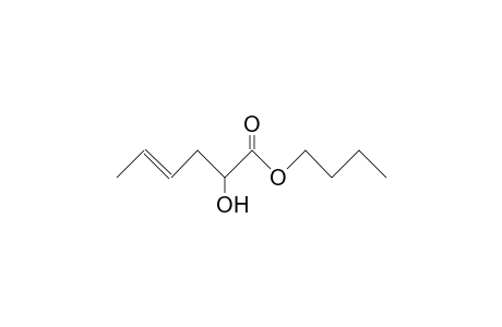 2-Hydroxy-4-hexenoic acid, butyl ester
