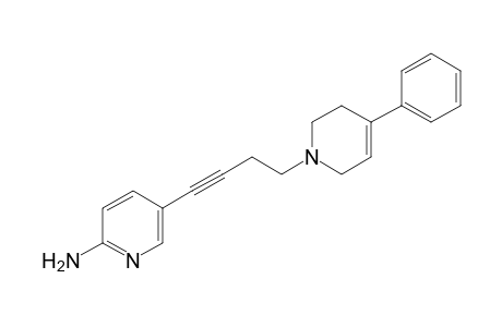 5-[4-(4-phenyl-3,6-dihydro-2H-pyridin-1-yl)but-1-ynyl]-2-pyridinamine