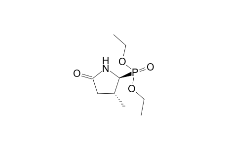 (2S,3R)-Diethyl 5-oxo-3-methyl-2-(pyrrolidinyl)phosphonate