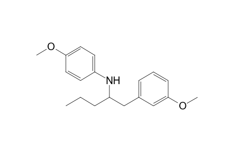 N-(p-Methoxyphenyl)-1-(3'-methoxyphenyl)pentyl-2-amine