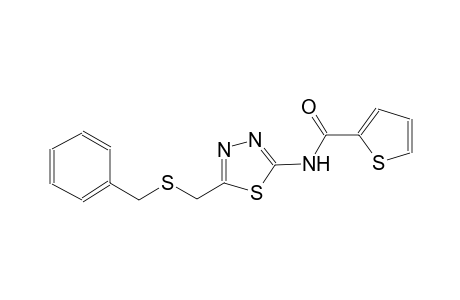 N-{5-[(benzylsulfanyl)methyl]-1,3,4-thiadiazol-2-yl}-2-thiophenecarboxamide