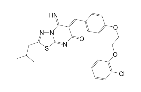 7H-[1,3,4]thiadiazolo[3,2-a]pyrimidin-7-one, 6-[[4-[2-(2-chlorophenoxy)ethoxy]phenyl]methylene]-5,6-dihydro-5-imino-2-(2-methylpropyl)-, (6Z)-