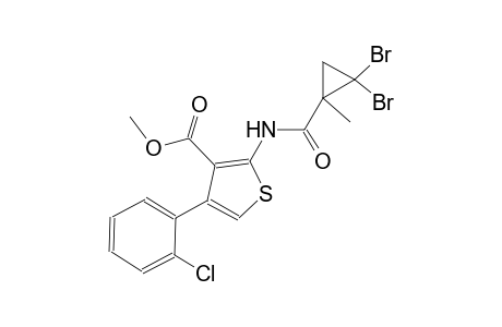 methyl 4-(2-chlorophenyl)-2-{[(2,2-dibromo-1-methylcyclopropyl)carbonyl]amino}-3-thiophenecarboxylate