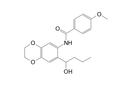 benzamide, N-[2,3-dihydro-7-(1-hydroxybutyl)-1,4-benzodioxin-6-yl]-4-methoxy-