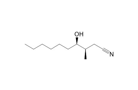 (3R,4R)-4-Hydroxy-3-methyldecanenitrile