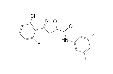 3-(2-chloro-6-fluorophenyl)-N-(3,5-dimethylphenyl)-4,5-dihydro-5-isoxazolecarboxamide
