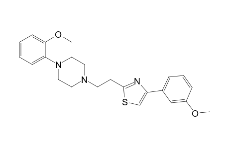 4-(3-Methoxyphenyl)-2-[2-[4-(2-methoxyphenyl)-1-piperazinyl]ethyl]thiazole