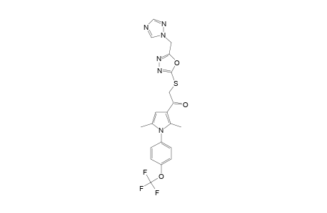 1-[2,5-DIMETHYL-1-(4-TRIFLUOROMETHOXYPHENYL)-1H-PYRROL-3-YL]-2-[5-[1,2,4]-THIADIAZOL-1-YLMETHYL-[1,3,4]-OXADIAZOL-2-YLSULFANYL]-ETHANONE