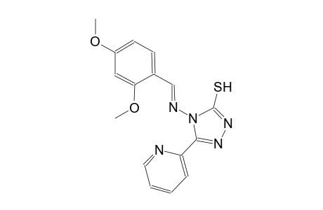 4-{[(E)-(2,4-dimethoxyphenyl)methylidene]amino}-5-(2-pyridinyl)-4H-1,2,4-triazole-3-thiol
