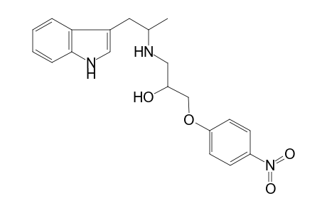 1-[1-(1H-indol-3-yl)propan-2-ylamino]-3-(4-nitrophenoxy)-2-propanol