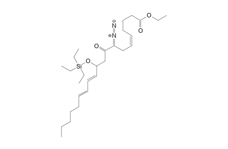 Ethyl (5Z,12E,14E)-11-(triethylsilyloxy)-8-diazo-9-oxo-5,12,14-eicosatrienoate