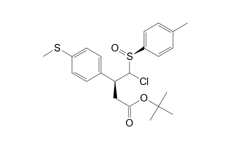 (3S*,4R*,sS*)-tert-Butyl 4-chloro-3-(4-methylsulfanylphenyl)-4-(p-tolylsulfinyl)butanoate