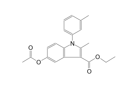 1H-indole-3-carboxylic acid, 5-(acetyloxy)-2-methyl-1-(3-methylphenyl)-, ethyl ester