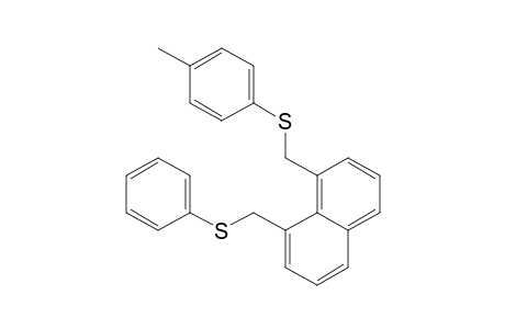 Naphthalene, 1-[[(4-methylphenyl)thio]methyl]-8-[(phenylthio)methyl]-