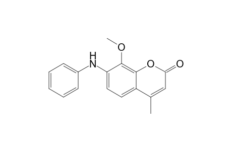 8-Methoxy-4-methyl-7-(phenylamino)-2H-[1]benzopyran-2-one