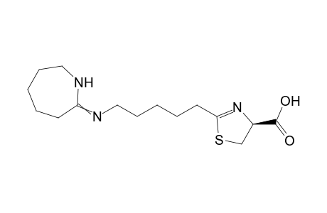 (S)-2-[5-(Hexahydroazepine-2-ylideneamino)-pentyl]-4,5-dihydro-1,3-thiazole-4-carboxylic Acid