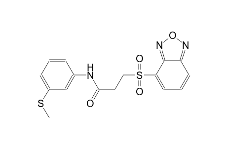 propanamide, 3-(2,1,3-benzoxadiazol-4-ylsulfonyl)-N-[3-(methylthio)phenyl]-