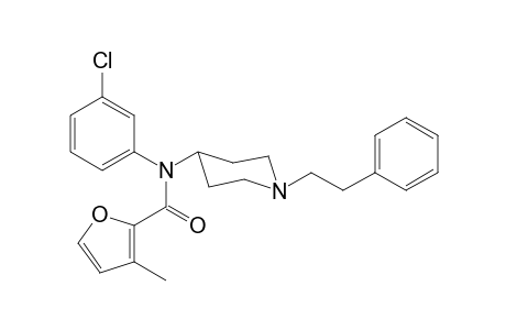 N-3-Chlorophenyl-3-methyl-N-[1-(2-phenylethyl)piperidin-4-yl]furan-2-carboxamide