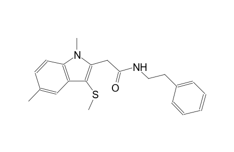 2-(1,5-Dimethyl-3-methylsulfanyl-1H-indol-2-yl)-N-phenethyl-acetamide