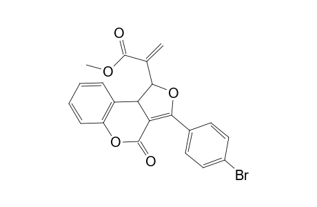 Methyl 2-[3-(4-Bromophenyl)-4-oxo-1,9b-dihydro-4H-furo[3,4-c]-chromen-1-yl]acrylate