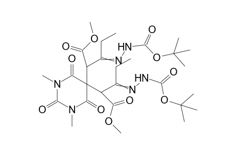 Di-tert-butyl 2,2'-[(1,3-dimethyl-2,4,6-trioxohexahydropyrimidine-5,5-diyl)bis(1-methoxy-1-oxopent-2-yl-3-ylidene)]dihydrazinecarboxylate