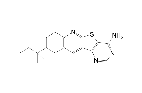 9-tert-pentyl-7,8,9,10-tetrahydropyrimido[4',5':4,5]thieno[2,3-b]quinolin-4-amine