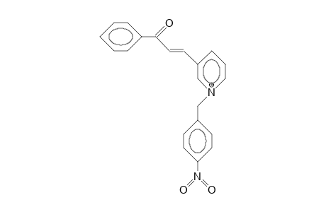 3-(4-Nitro-benzyl)-3-azonia-chalcone cation