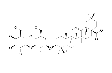 CARYOCAROSIDE_II-1;3-O-BETA-D-GALACTOPYRANOSYL-(1->3)-BETA-D-GLUCOPYRANOSYLHEDERAGENIN